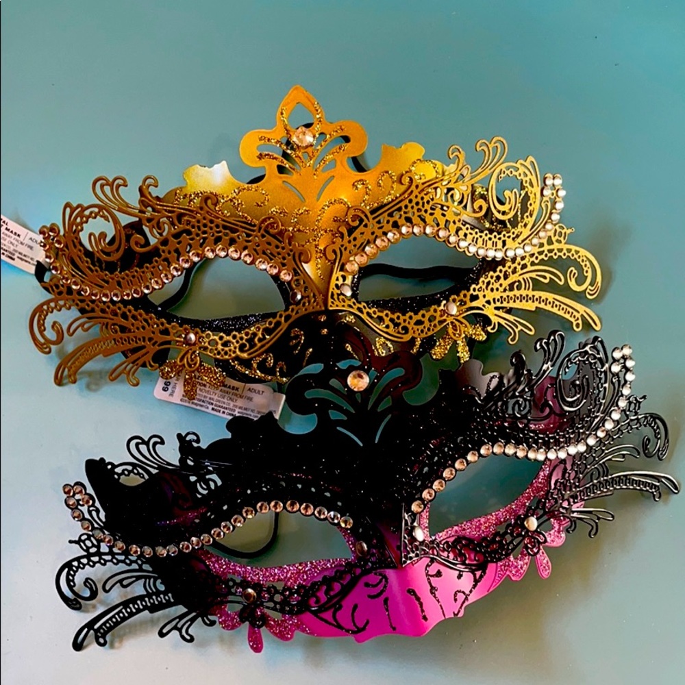 Metal Lazercut Masquerade Masks